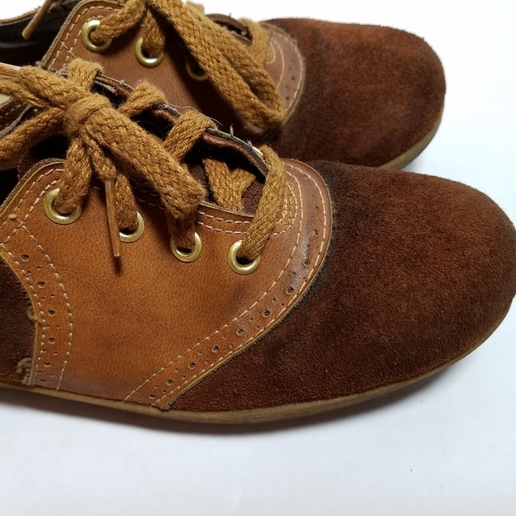 Vintage Leather School Girl Oxford Shoes - Picture 2 of 4